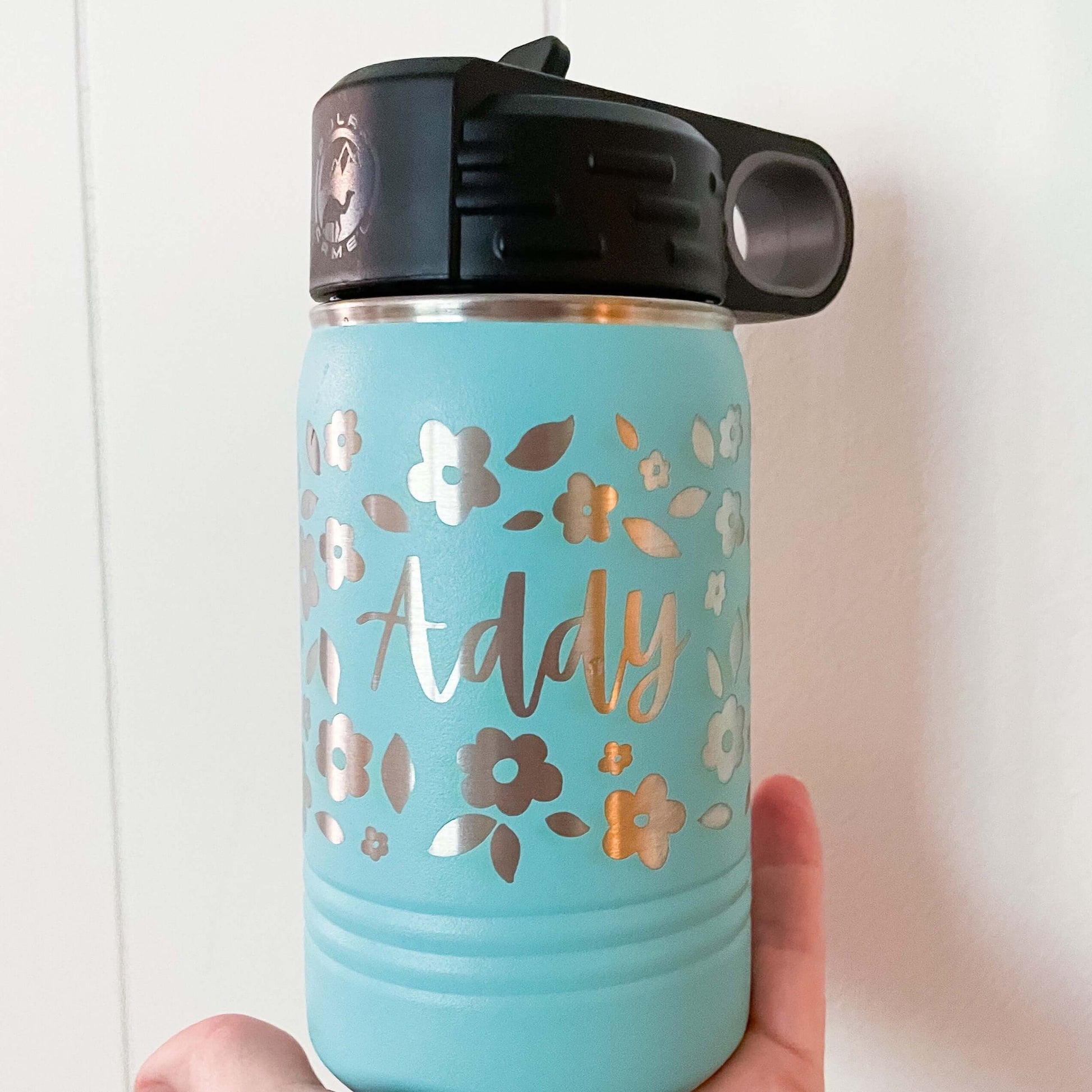 Custom insulated leakproof water bottle for kids, lunchboxes, teams, personalized with name