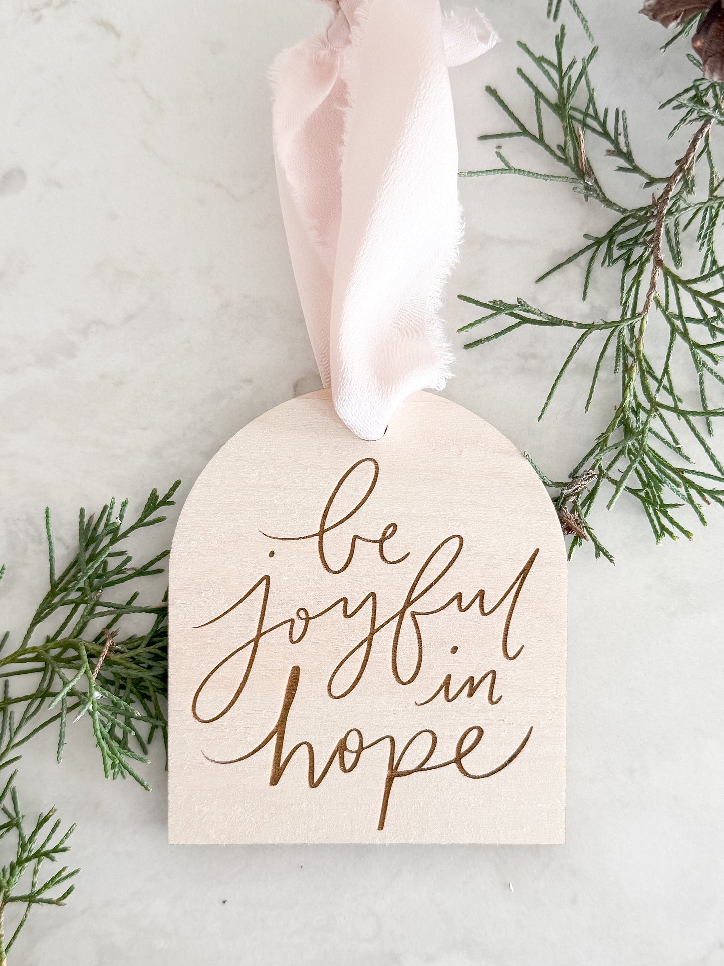 Be Joyful in Hope Ornament