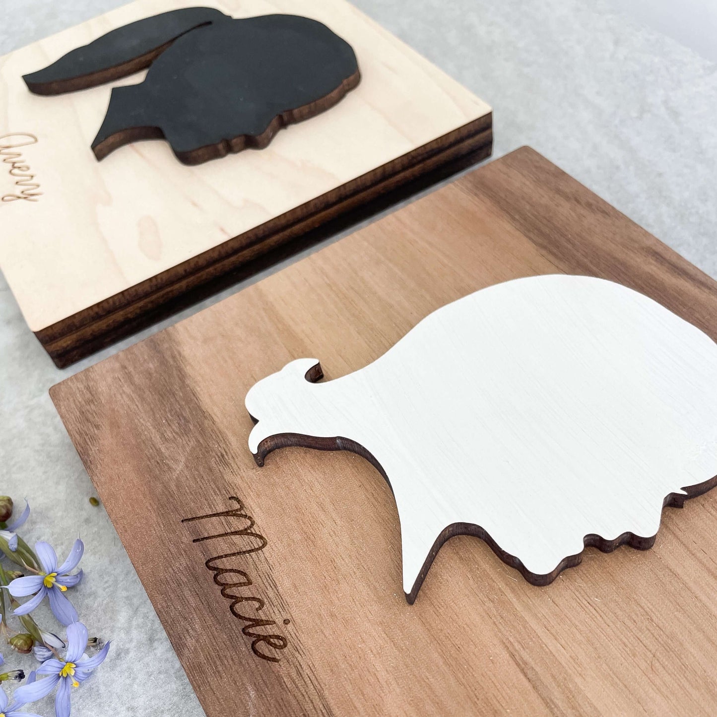 3D Wood Silhouette Block Keepsake