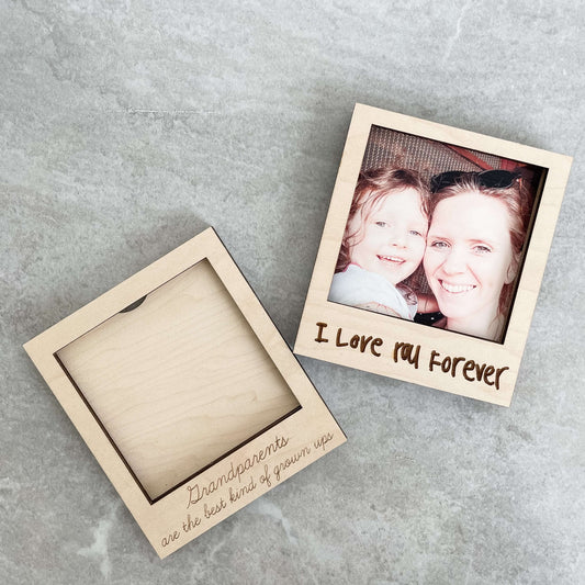 Magnetic Wood Photo Frame