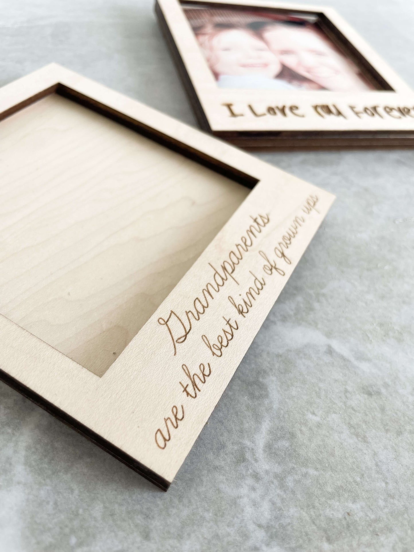 Magnetic Wood Photo Frame