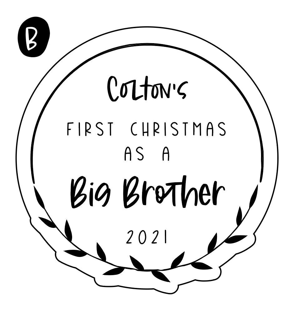 Big Brother / Big Sister Christmas Keepsake Ornament