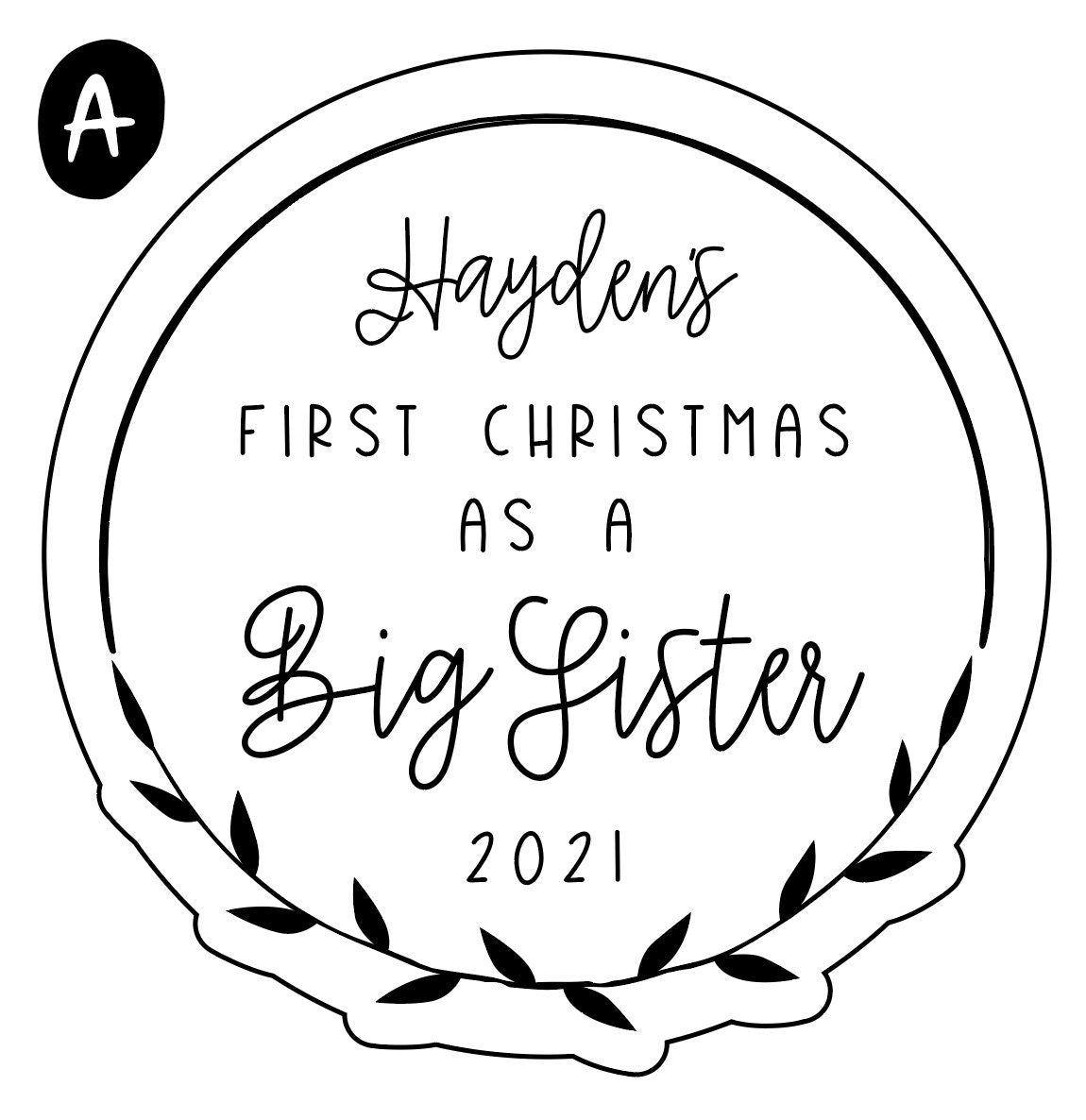 Big Brother / Big Sister Christmas Keepsake Ornament