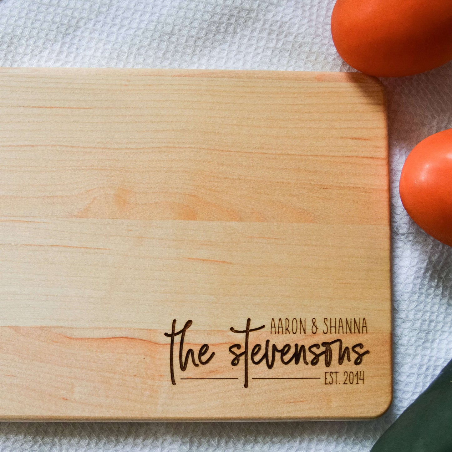 Family Name Engraved Wood Cutting Board