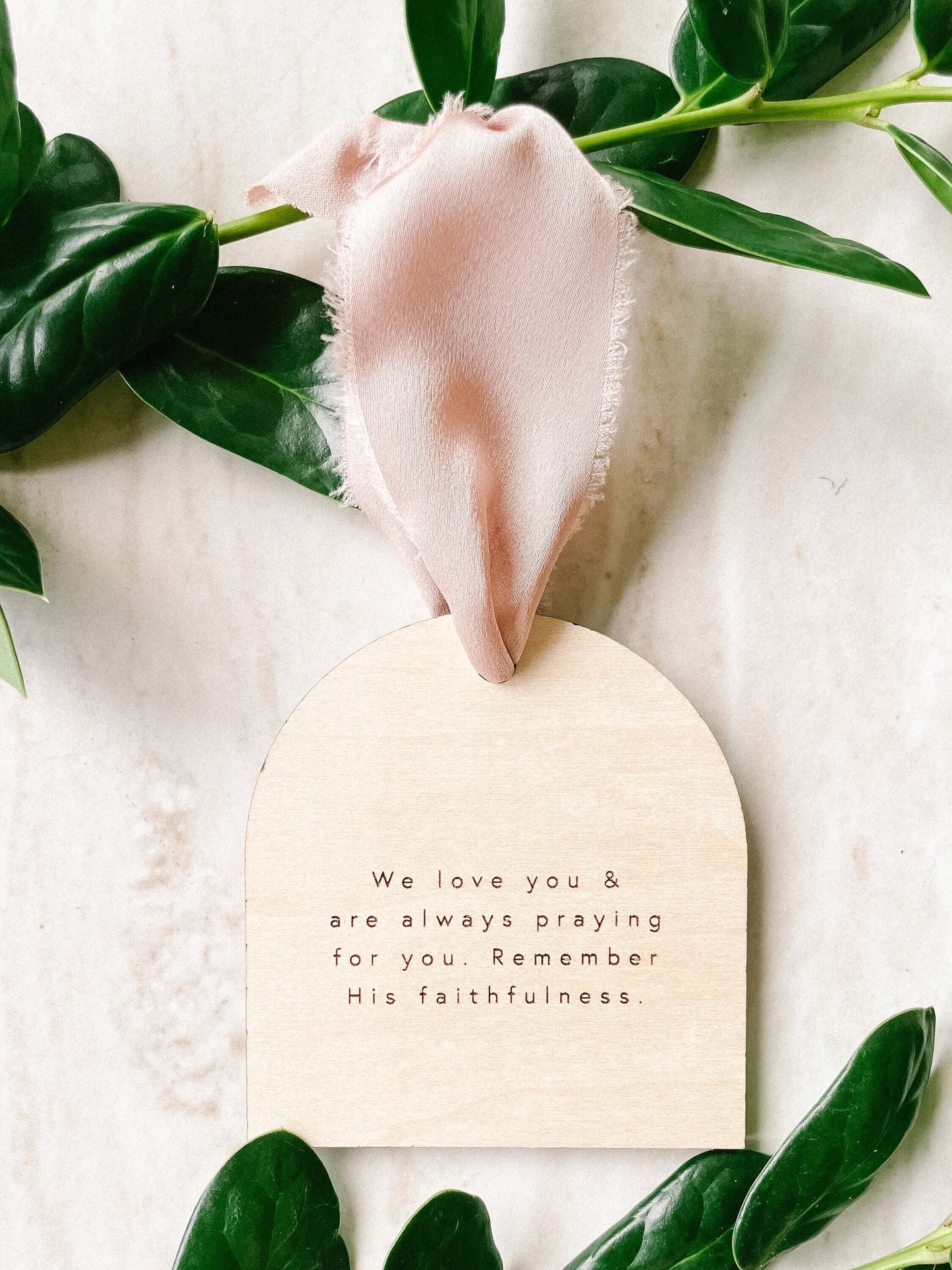 Faithful | Encouragement Keepsake Wood Ornament