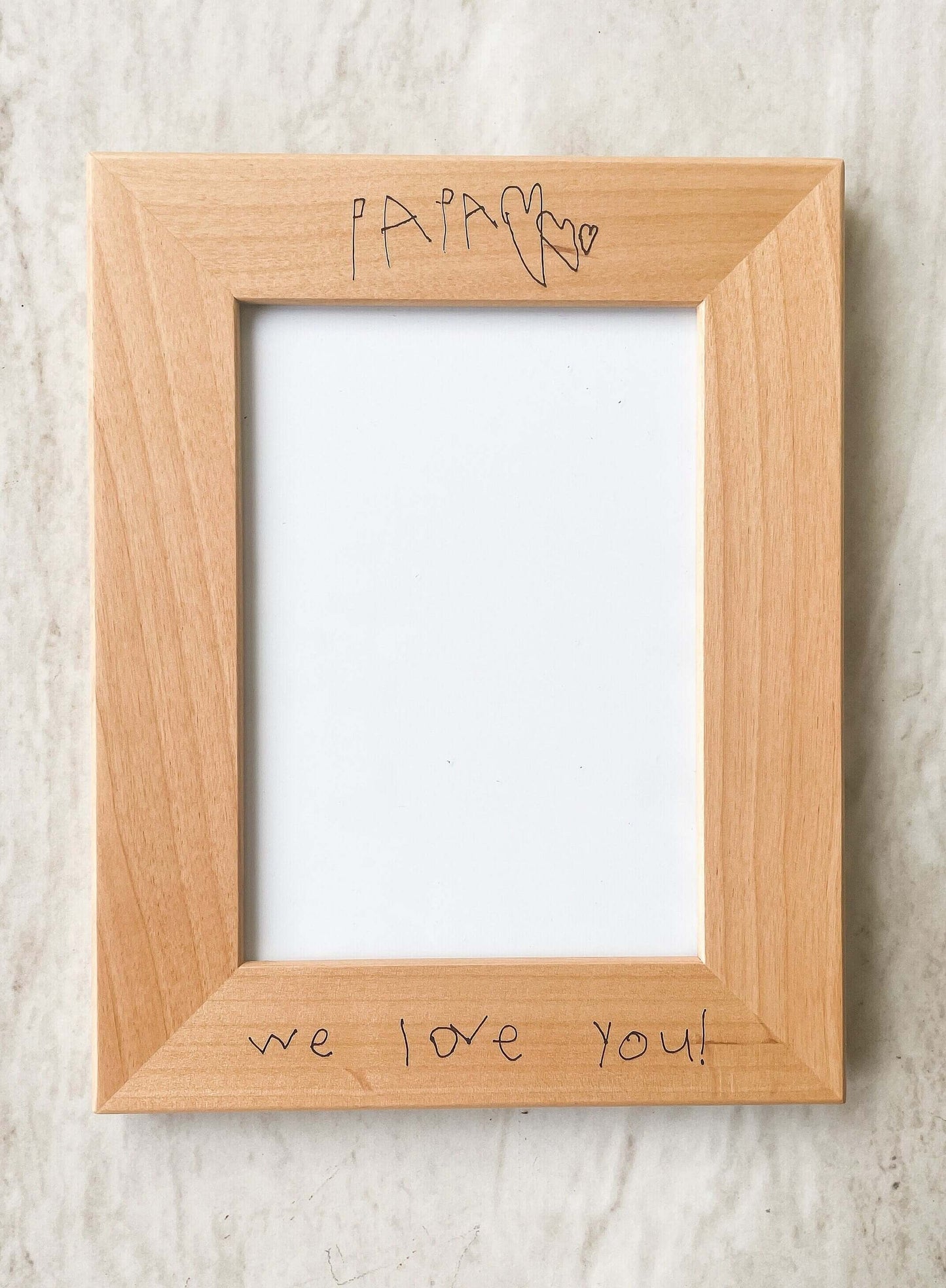 Custom Engraved Wood Picture Frame