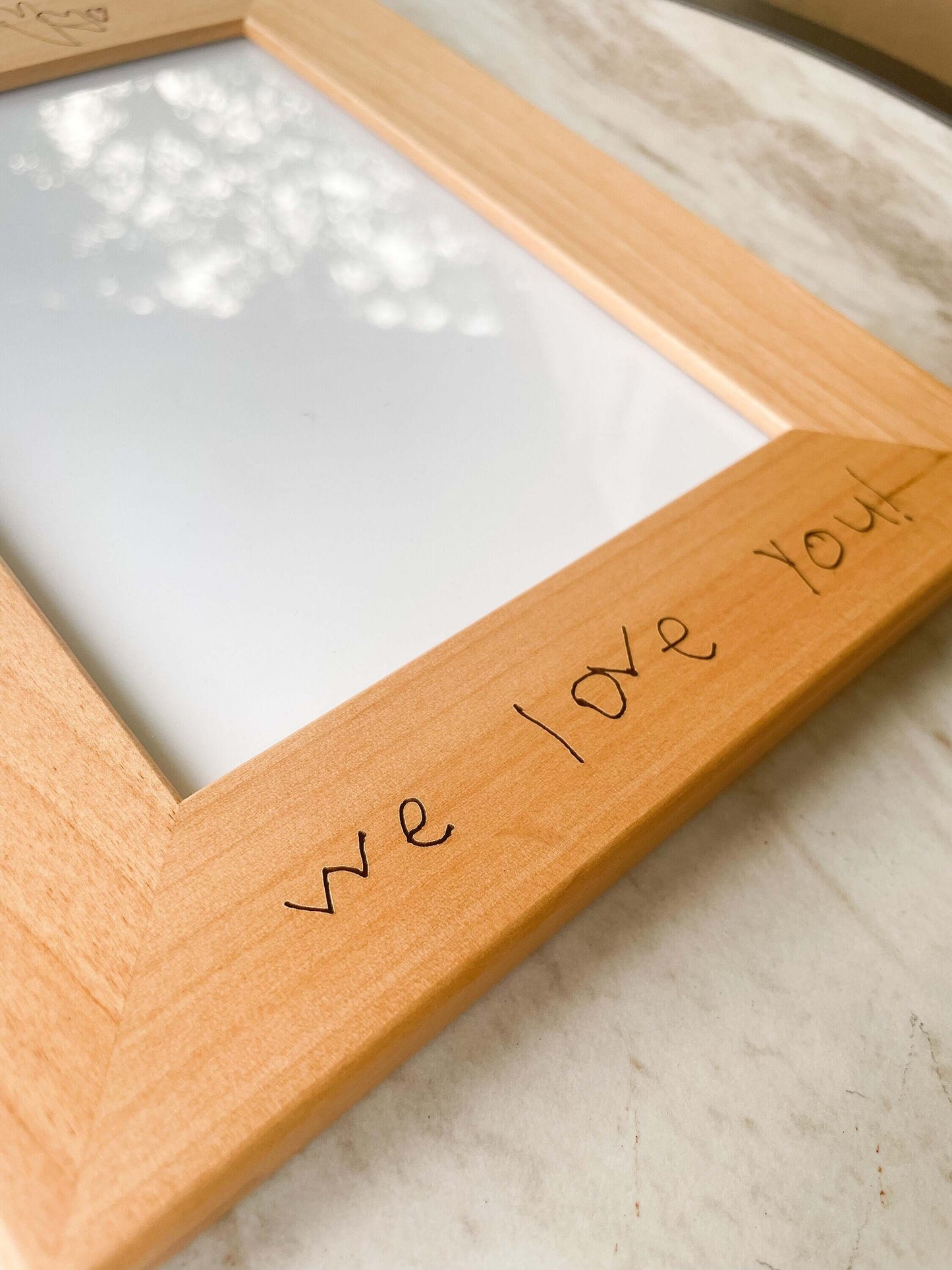 Custom Engraved Wood Picture Frame