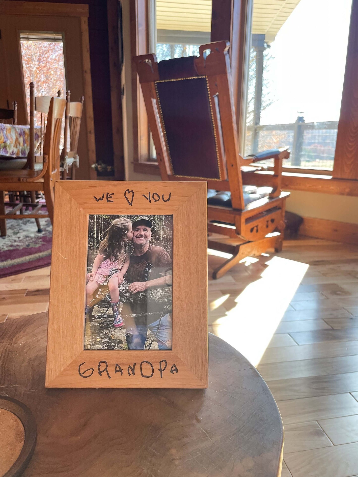 Custom Engraved Wood Picture Frame